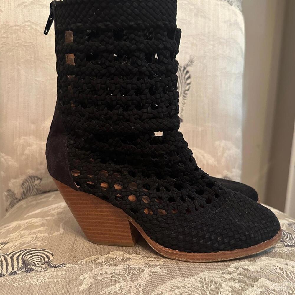 Jeffrey Campbell Woven Ankle Boots